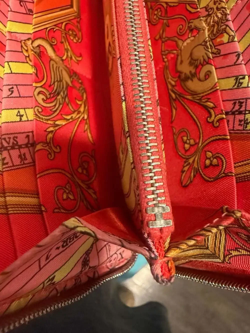 Hermès Azap Silk'In Classique Long Zip-Around Wallet